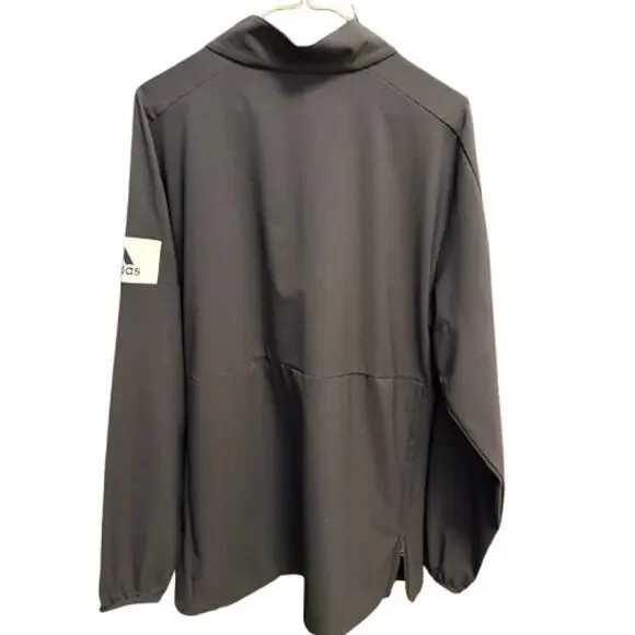 🎉HP! 🎉Adidas Climalite Black Long Sleeve Zip Mens Top (Size S) - Picture 3 of 8